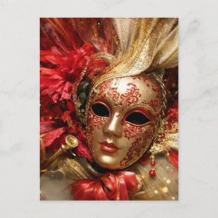 Luxe Carnavalsmasker Sierkaart Briefkaart