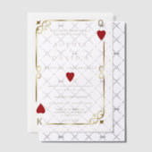 Luxe Casino Las Vegas Poker Wedding Vellum Uitnodigingen (Offset (Uitnodiging))