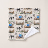 Luxe Cat & Dog-herontwerp Bad Handdoek (Wasdoekje)