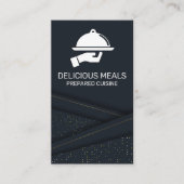 Luxe Catering Service | Abstract panel Visitekaartje (Voorkant)