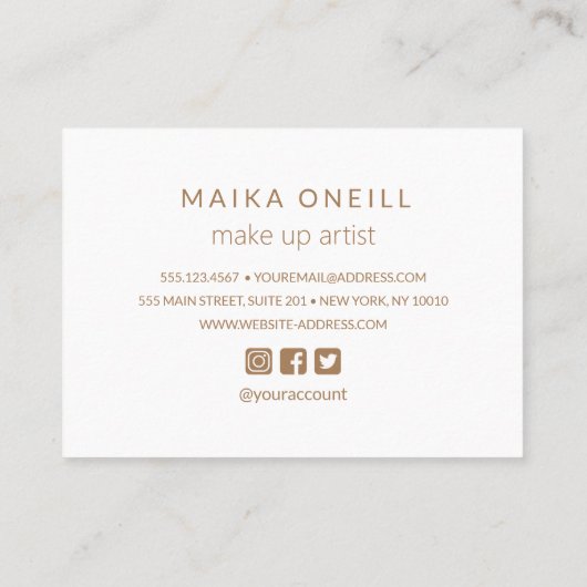 Luxe Champagne Bokeh dank u voor uw aankoop Visitekaartje (Achterkant)