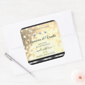 Luxe Champagne Glitter Product Labels Diamanten (Envelop)