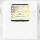Luxe Champagne Glitter Product Labels Diamanten (Tas)