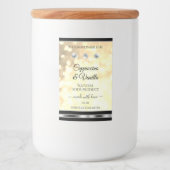 Luxe Champagne Glitter Product Labels Diamanten Voedselcontainer Etiket (Voorkant)