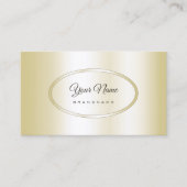 Luxe Champagne Golden Professional en Modern Visitekaartje (Voorkant)