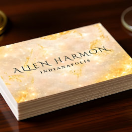 Luxe Champagne Goud Aangepaste Naam | 5-Minuten Be Visitekaartje
