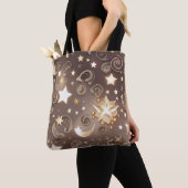 Luxe Champagne Goud Celestial Maan Tote Bag (Dichtbij)