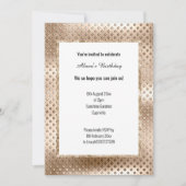 LUXE CHAMPAGNE SEQUIN DENT INVITATION KAART (Voorkant)