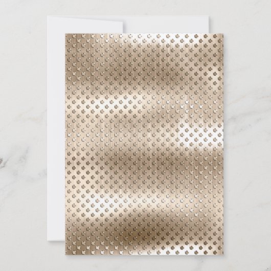 LUXE CHAMPAGNE SEQUIN DENT INVITATION KAART (Achterkant)