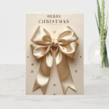 Luxe Champagne Strik Merry Christmas Vakantie