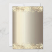 Luxe Champagneglas Goud Confetti 75e Verjaardag Kaart (Achterkant)