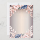 Luxe Chic Bloemen, String Lights 100e Verjaardag Kaart (Achterkant)