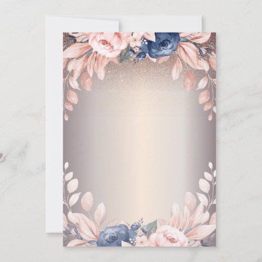 Luxe Chic Bloemen, String Lights 90e Verjaardag Kaart (Achterkant)