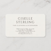 Luxe Chic Boetiek Mode QR-code Visitekaartje (Voorkant)