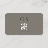 Luxe Chic Boetiek Mode QR-code Visitekaartje (Achterkant)