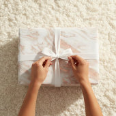 Luxe Chic Copper Roos Gold Folie Marmer Cadeaupapier