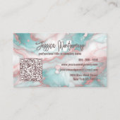 Luxe Chic Glitter adermarmer in pastelkleuren Visitekaartje (Voorkant)