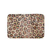 Luxe Chic Gold Black Leopard Animal Print Badmat (Voorkant)