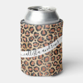 Luxe Chic Gold Black Leopard Animal Print Blikjeskoeler (Blikje Voorkant)