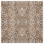 Luxe Chic Gold Black Leopard Animal Print Stof (Swatch)