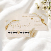 Luxe Chic Goud Marmeren Make-up 10 Klantenkaartje