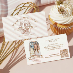 Luxe Chic Professionele Thuisbakkers Cupcake Banke Visitekaartje