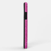 Luxe Chic Roze Glitter Glans Gepersonaliseerde Naa Case-Mate iPhone Case (Achterkant/rechts)