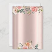 Luxe Chic Rozen Diamanten Confetti Pensioen Kaart (Achterkant)