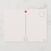 Luxe Chinees nieuwjaar konijnenvlees Briefkaart (Achterkant)