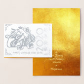Luxe Chinees Rat Year 2020 papieren vruchten GC Folie Kaarten (Display)