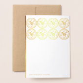 Luxe Chinese Rat Jaar 2020 papier-cut Groet C Folie Kaarten (Met envelop)