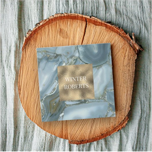 Luxe chique gouden glitter marmer visitekaartje