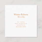 Luxe chique gouden glitter marmer visitekaartje (Achterkant)