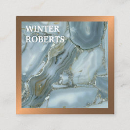 Luxe chique gouden glitter marmer visitekaartje