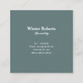 Luxe chique gouden glitter marmer visitekaartje (Achterkant)