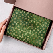 Luxe chique gouden sneeuwvlokken kerst Feestdagen Tissuepapier