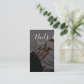 Luxe chique nagels Salon Manicure Nail Art Beauty Visitekaartje (Staand voorkant)