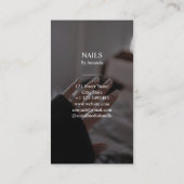 Luxe chique nagels Salon Manicure Nail Art Beauty Visitekaartje (Achterkant)
