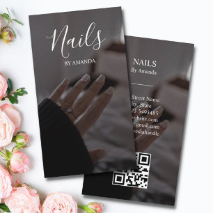 Luxe chique nagels Salon Manicure QR Code Beauty Visitekaartje