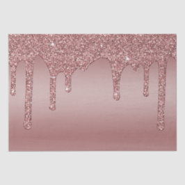 Luxe chique Roos Gold Sparkle Glitter Drips Tissuepapier