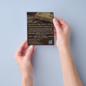 Luxe chocolade, snoepgoed, omkeren flyer (Hand)