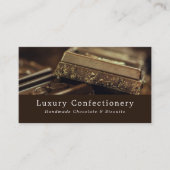 Luxe chocolade, suikerwerk visitekaartje (Voorkant)