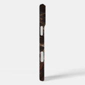 Luxe Chocoladebruine Marmeren Hoes - Elegant (Achterkant / Rechts)