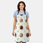 Luxe chocoladetruffels naadloos patroon schort (Gedragen)