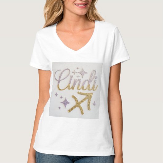 Luxe Cindi Sagittarius T-shirt voor dames (Voorkant)