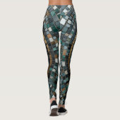 Luxe circulaire mozaïek wandmacro leggings (Achterkant)