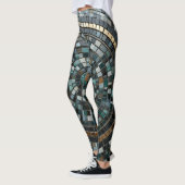 Luxe circulaire mozaïek wandmacro leggings (Links)