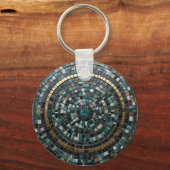 Luxe circulaire mozaïek wandmacro sleutelhanger (Voorkant)