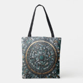Luxe circulaire mozaïek wandmacro tote bag (Achterkant)
