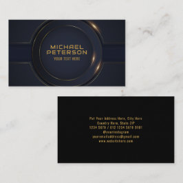 Luxe cirkel gouden lijn | Modern Futuristisch Visitekaartje